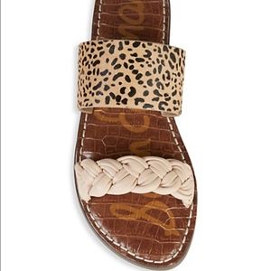 Sam Edelman Gage Knotted Calf-Hair Sandals